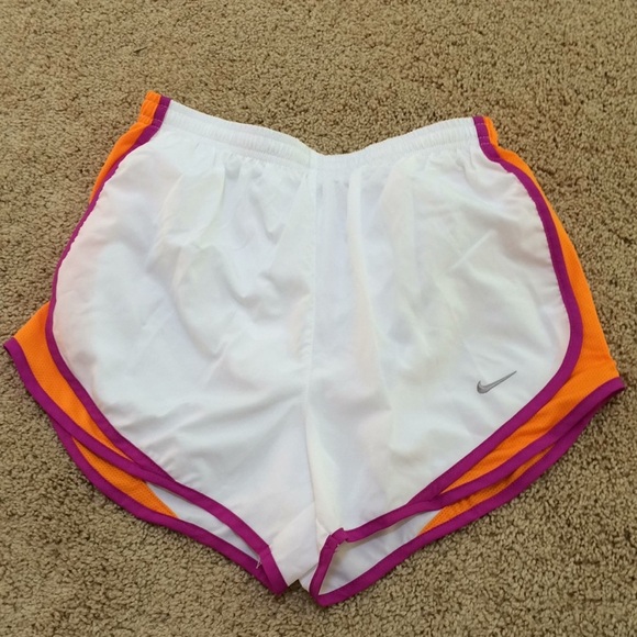 Nike small white combo athletic shorts - Picture 1 of 8